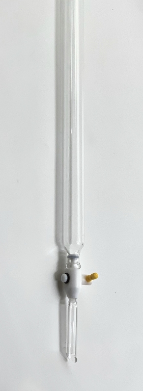 Glass Chromatography Columns with PTFE Stopcock Assembly, 45mL, 500mm Length, 11mm ID