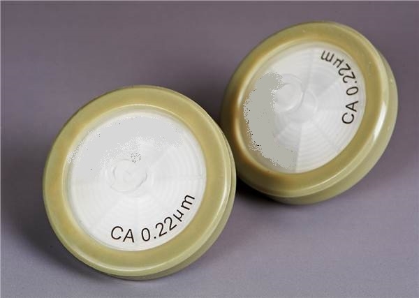 Filtre seringue, acétate de cellulose (CA), (hydrophile), pores 0,45 µm, diamètre 25 mm