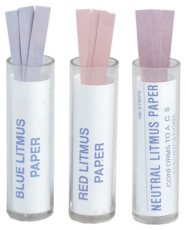 Paper pH Strips Range 0-14, 100 Tests/Vial, 10 Vials/Cs.