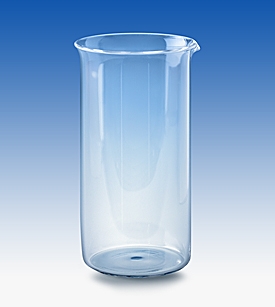 Bécher à quartz de forme haute, capacité : 100 cc