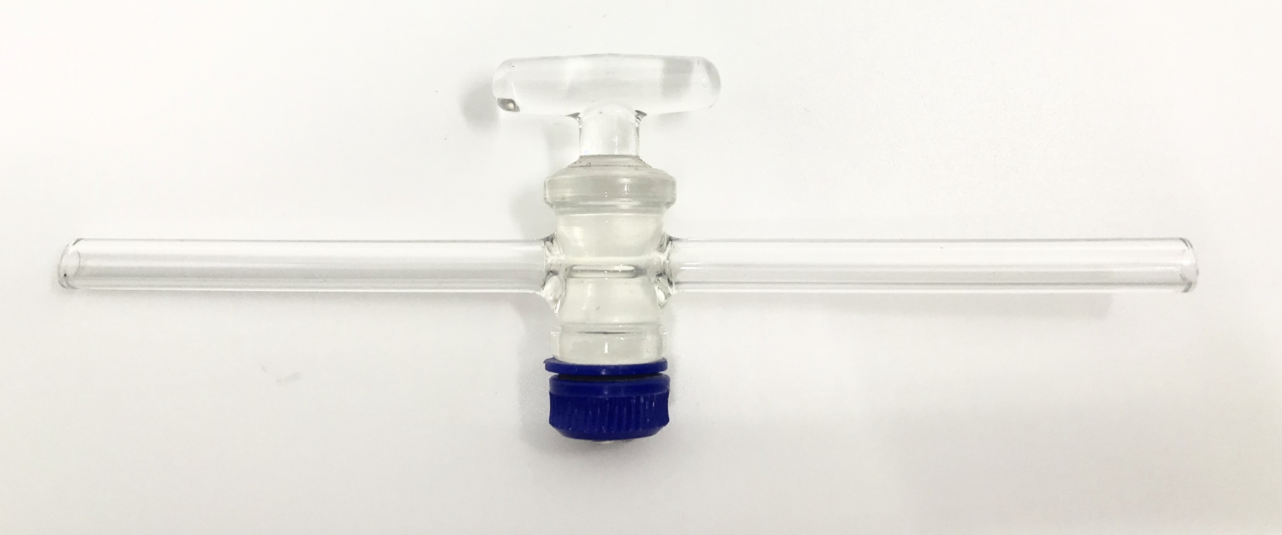 Robinet d'arrêt, alésage droit, bouchon en verre, alésage 4 mm, taille de bouchon 14,5