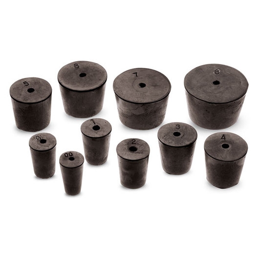 Rubber Stopper, Size 9, with 1 Hole