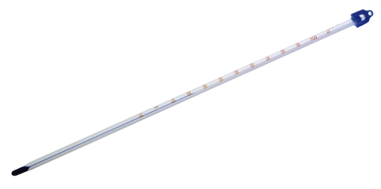 Thermometer, Non-Mercury, Partial Immersion, -35°C to 50°C, 300 mm OAL, Partial Immersion , -35°C to 50°C