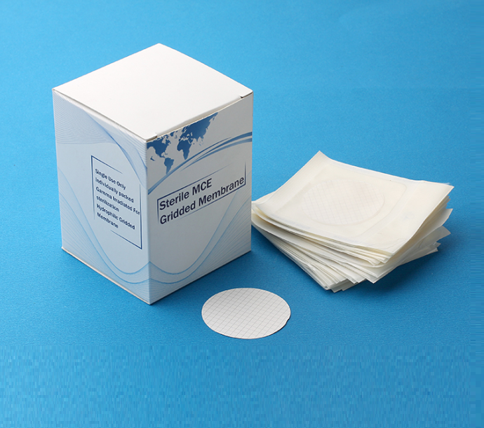 MCE Gridded Membrane Filter, White, Individually package, Sterile, 0.22(µm), 47(mm)