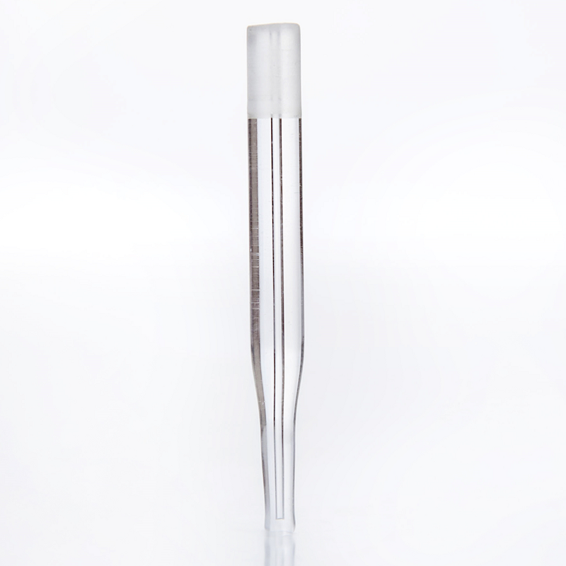 Embout de burette pour burettes robinet d'arrt en PTFE alsage droit, rempli d'entonnoir - Qualit ducative, 25 ml et 50 ml
