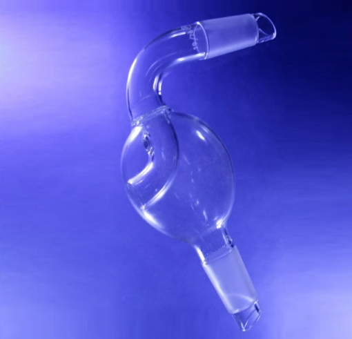 Tête anti-éclaboussures, forme de poire inclinée, taille de cône 24/40 pour s'adapter au flacon, taille de cône 24/40 pour s'adapter au condenseur