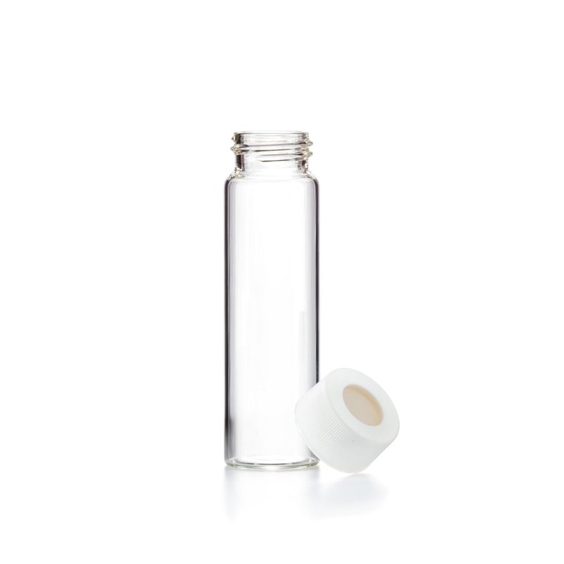 EPA/VOA Vials Opening, Capacity 40mL, Size 27x95mm, Clear Glass without caps