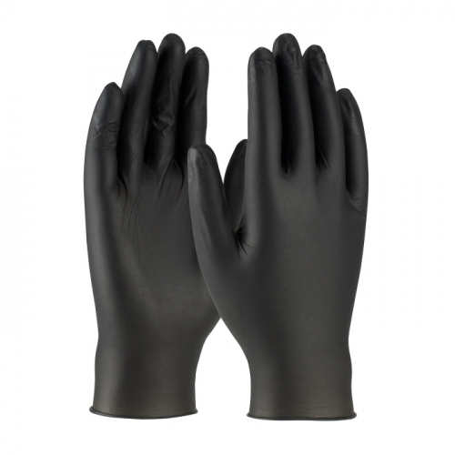 Gants industriels en nitrile, XXL, 6 mil, NOIR