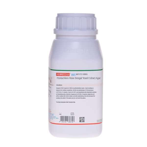 Pentachloro Rose Bengal Yeast Extract Agar Base (PRYES Agar) 500G