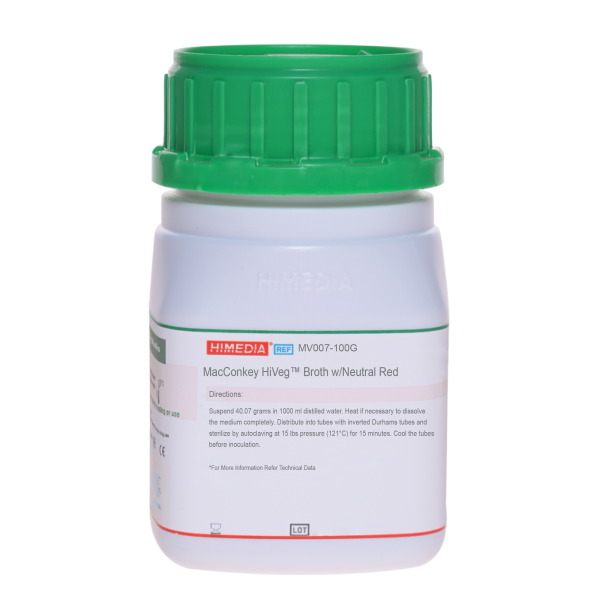 MacConkey HiVegâ„¢ Broth w/ Neutral Red 100G