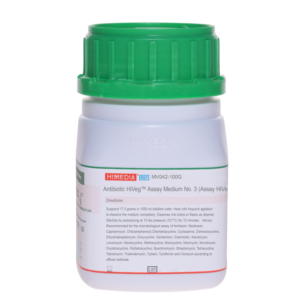 Antibiotic HiVegâ„¢ Assay Medium No. 3 (Assay HiVegâ„¢ Broth) 100G