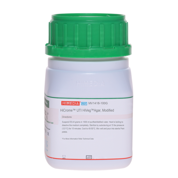 HiCromeâ„¢ UTI HiVegâ„¢ Agar, Modified 100G